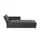 Nehl Liege Easy Mikrofaser 220 x 80 x 116 cm Grau mit Kopfteil