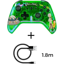 Blade Rick und Morty Controller Grün Nintendo Switch