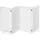 Relaxdays Absperrgitter Hundegitter 4 Panel Weiß 91,5 x 204,5 cm