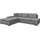 Mirjan24 Ecksofa Orkan, Elegante Polsterecke, Schlaffunktion und Bettkasten, Eckcouch vom Hersteller (Farbe: Rico 12) - Grau