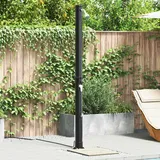 vidaXL Solardusche Schwarz 217 cm