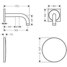 Axor Uno 165 Sensor-Armatur (38119000)