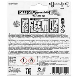 Tesa WATERPROOF Large Klebehaken für max. 2,0 kg, 2,0 x 5,0 cm, 1 St.