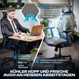 valkenstol M5 Mesh Schwarz