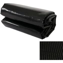 Pool-Abdeckung Wärmeplane Abdeckplane Solarplane Solarabdeckung, Stärke: 200 μm ~ rechteckig 10x5m schwarz