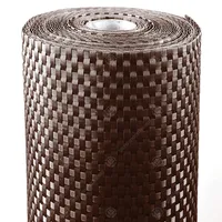GardenersDream Polyrattan Sichtschutz & Windschutz (Dunkelbraun, 1 x 1 Meter) Polyrattan Balkon Sichtschutz Wetterfest - Ideale Sichtschutz Garten-, Sichtschutz Zaun- & Sichtschutz Balkon Verkleidung