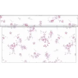 sovie HOME Tischläufer Bonnie, Beere, Linclass® Airlaid, 40 cm x 4,80 m, 1 Stück, - Blumen Frühling zierlich