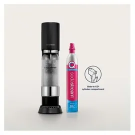 Sodastream ENSO Schwarz + PET-Flasche + Zylinder