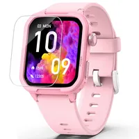 Smartwatch Kinder Fitness Tracker Uhr Digitale Fitnessuhr mit Schrittzähler, 24/7 Puls, IP68 Wasserdicht, Schlaf-Monitor, Wecker, Geschenk für Kinder Mädchen Jungen 6-16 (Rosa)