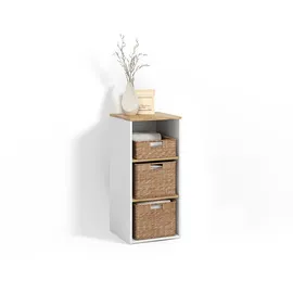 livinity® Paolina Midischrank 40,2 x 88,2 x 40,5 cm Weiß/Artisan