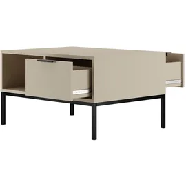 petits-meubles Couchtisch Seattle Beige Holzwerkstoff 80 x 45,4 x 60 cm