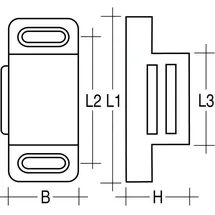 FP Magnetschnäpper 6Kg 6 x 6 x 2 cm