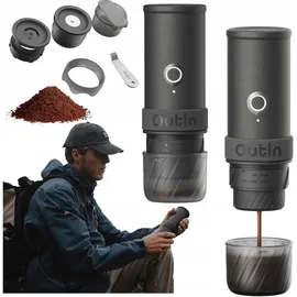 outin Mino Portable Electric Espresso Machine Grau
