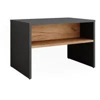Vicco Schuhbank Orlando, Anthrazit/Goldkraft Eiche, 60 x 60 cm