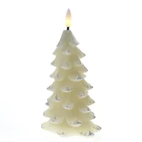 MARELIDA LED Kerze Tannenbaum H: 16 cm creme