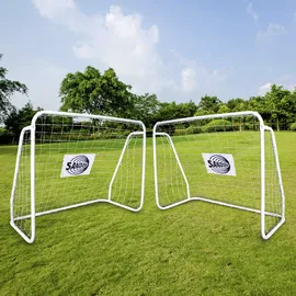 Sandora Fußballtor Weiß 124 x 96 x 61 cm 22060