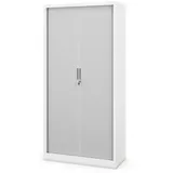 Jan Nowak Aktenschrank 90 x 45 x 185 cm Weiß/Grau