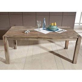 Massivmoebel24 Esstisch Sheesham 140x90x76 grau geölt nature grey 503