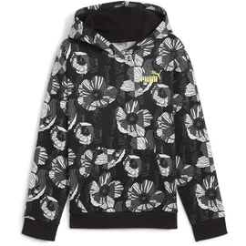 Puma Essentials+ Class Act Print Fleece Hoodie Mädchen 01 black 152