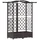 vidaXL Hochbeet mit Rankgitter und Dach 124 x 40 x 126 cm Braun