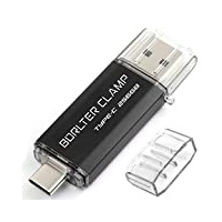 Type C USB-Stick 256GB OTG 2 in 1 Speicherstick Dual-Port USB 3.0 Flash-Laufwerk mit USB C Anschluss für Smartphone, Tablets & Computer (Schwarz)