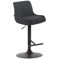 CLP Barhocker Club Stoff schwarz schwarz