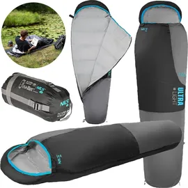 NILS CAMP Schlafsack Ultraleichter Nils Camp NC1705 Ultra Light schwarz-graubraun