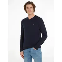 Tommy Hilfiger V-Ausschnitt-Pullover »PIMA ORG CTN CASHMERE V NECK«, Gr. L (52), desert sky, , 41439726-L