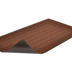 PROREGAL Eingangsmatte Schmutzfangmatte mit Fischgrätenmuster | BxL 60x90cm | Stärke 0,75cm | Anthrazit | Fußabstreifer, Fußmatte
