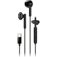 Genius Kopfhörer HS-M366, schwarz, mit Mikrofon, passiver Geräuschunterdrückung, Lautstärkeregler, USB-C, 1,2m Kabel - Schwarz