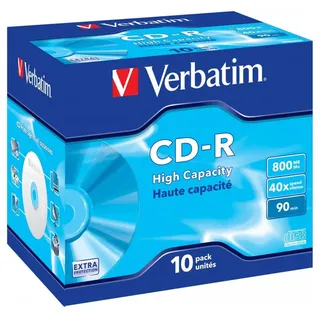 Verbatim CD-R 800MB 40x 10er Pack Jewelcase
