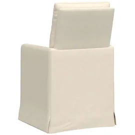 vidaXL Esszimmerstühle 2 pcs Beige 57 x 67 x 98 cm Leinen