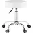 Vevor runder Sattelhocker Rollhocker 204 kg belastbarer höhenverstellbarer (55-71 cm) Drehhocker Arbeitshocker PU-Leder-Drehsattelstuhl geeignet für Salon Spa Massage Klinik weiß