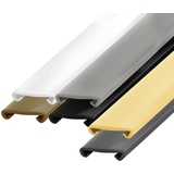 Seiletech.de Handlauf PVC | ASCHGRAU HELL | 40m (2x20m) | Treppenhandlauf | Kunststoffhandlauf | Geländer | Profile | Handläufe | Schutz