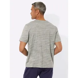 Sieh an! Schlafanzug-Shirt Kurzarm Grau 52/54