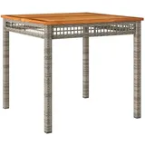 vidaXL Gartentisch 80 x 80 x 75 cm Grau