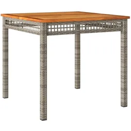vidaXL Gartentisch 80 x 80 x 75 cm Grau