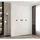 abiks möbel Drehtürenschrank COMO 170 x 245,5 x 50 cm Schwarz/Weiß