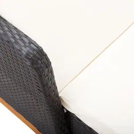vidaXL Sonnenliege  200 x 70 x 90 cm schwarz