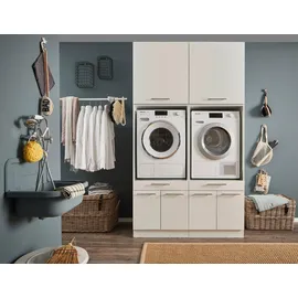laundreezy Mehrzweckschrank-Set 135 x 238 x 68 cm Weiß