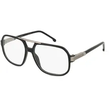 Carrera 1134 Damen-Brille inkl. Gläser Vollrand Quadratisch Kunststoff-Gestell 57/16/145, schwarz