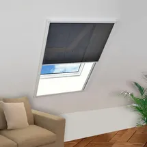 vidaXL Plisse Insektenschutz-Fenster 80 x 160 cm Weiß