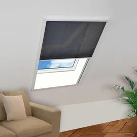 vidaXL Plisse Insektenschutz-Fenster 80 x 160 cm Weiß