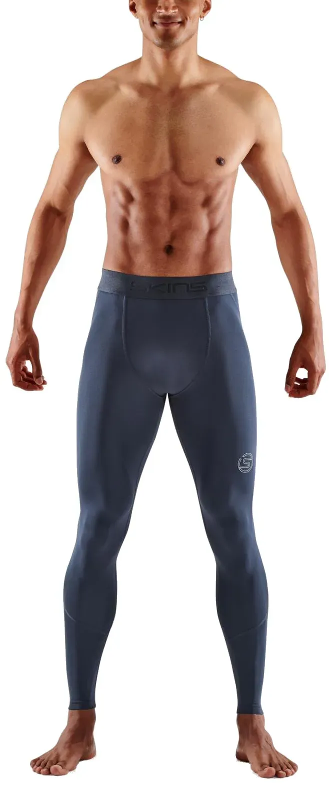 Skins Funktionshose 2-Series Tight Long (enganliegend, Kompression) navyblau Herren