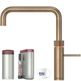 bietal® Quooker Fusion Square Messing Patina COMBI Reservoire CUBE