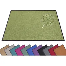 HANSE HOME Fußmatte (S-XXL) 40x60cm & Clean" Gr. 15, grün, B:40cm H:7mm L:60cm, Kunstfaser, Teppiche, Fußmatte, Schmutzfangmatte, Türmatte, In- und Outdoor, Teppich, Läufer, waschbar & Wetterfest rutschfest für Eingangsbereich & Außenbereich –