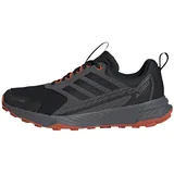adidas Herren Terrex Tracefinder 2 Climaproof Trail Running Shoes, Core Black/Core Black/Semi Impact Orange, 43 1/3 EU