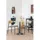 House Nordic Esszimmerstuhl Estepona Polyester braun/ schwarz 2er Set