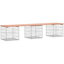 vidaXL Gartenbank aus Gabionen 203 x 44 x 42 cm