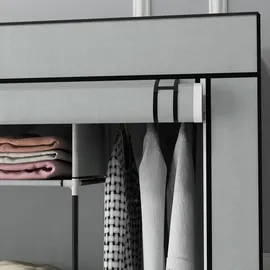 Homcom Stoffschrank 166 x 169,5 x 42,5 cm grau